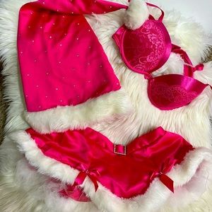 Victoria’s Secret Santa Costume Skirt Hat Set